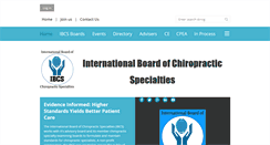 Desktop Screenshot of chiropracticspecialist.org